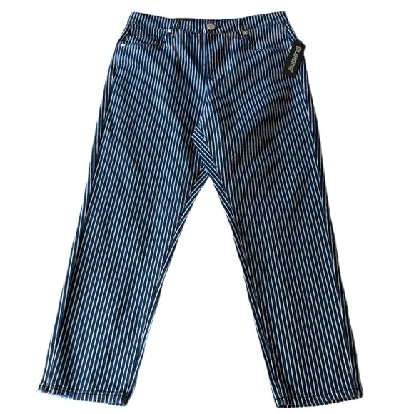 NWT Blank NYC Great Jones High Rise Striped Crop Jeans Size 29 - Picture 2 of 10